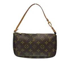 ルイヴィトン LOUIS VUITTON ハンドバッグ ポシェット アクセソワール アクセサリーポーチ M51980 モノグラムキャンバス ブラウン レディース