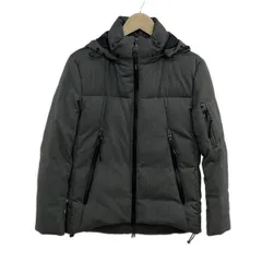 ブラックレーベルクレストブリッジ ダウンジャケット サイズS メンズ美品  - ダークグレー 長袖/ジップアップ/フード着脱可/冬