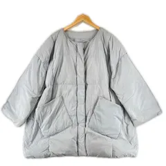 ノーブランド  無地 秋冬 AW ダウンジャケット ポリエステル スカイブルー レディース【古着】【中古】【送料無料】