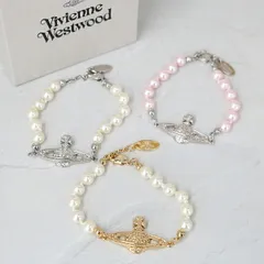 ■Vivienne Westwood ヴィヴィアン ウエストウッド ブレスレット MINI BAS RELIEF BRACELET 61030001-02P131-CN/02G121-CN/02R122-CN/02P664-CN パール オーブ アクセサリー