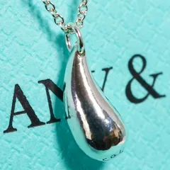 極美品 ティファニー ティアドロップ シルバー925 ネックレス/25-1879