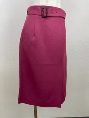 ROPÉ PICNIC ロペピクニック ベルト付き タイトスカート 40 ピンク 裏地付き ひざ丈　20251223-0010