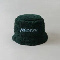 マルニ バケットハット CLZC0110S0 UTA117 00V89 ダークグリーン ロゴ 帽子 ユニセックス