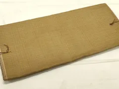 平和屋着物▼紬　反物　着尺　格子　逸品　未使用　DABA2582zy