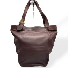 極美品　COACH オールドコーチ　ショルダーバッグ　バケツ型　ブラウン　本革