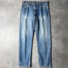 ヒゲ 90s Levis 505 デニム パンツ 36 30 / 90年代 リーバイス オールド ジーンズ ジーパン テーパード ストレート