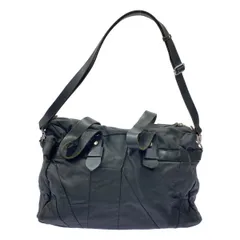 DIESEL BLACK GOLD ディーゼル ブラックゴールド コーティングレザーキャンバス 2WAYボストンショルダーバッグ  ブラックのサムネイル