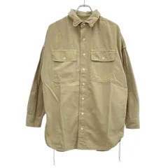 REMI RELIEF レミレリーフ ワイヤーカラーオーバーサイズシャツ  ベージュ Fのサムネイル