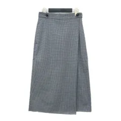 UNITED ARROWS ユナイテッドアローズ スカート グレー系 サイズ:36(S) | チェック ラップ スカート | ミディ丈 タイト グレンチェック | ボトムス【レディース】【中古】