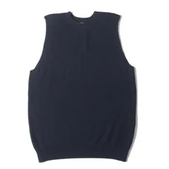 STEVEN ALAN スティーブンアラン ベスト ネイビー 紺 サイズ:L | 畔編み ニット ベスト | トップス セーター【メンズ】【中古】