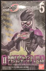 バンダイ SHODO OUTＳＩＤＥＲ 仮面ライダー5 仮面ライダーエグゼイド 仮面ライダーゲンム アクションゲーマーレベル0 Ⅱ