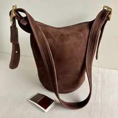 Vintage Coach Helen’s Legacy Nubuc Leather Shoulder Bucket Bag