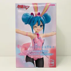 【飾磨店】 中古 フィギュア ボーカロイド 初音ミク ウィンク パールピンクver. BiCute Bunnies Figure 2024年製 AMUPRZ18248 【720】