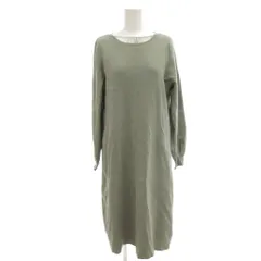 ジャスグリッティー JUSGLITTY ニットワンピース ロング 2 グリーン 緑 /YJ ■YHS12