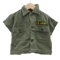 ヴィンテージ VINTAGE US ARMY ユーティリティシャツ 半袖 カーキ /AE