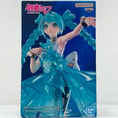 中古 初音ミク-EmeraldGem-BANPRESTOEVOLVEClearluxeフィギュア「初音ミク」