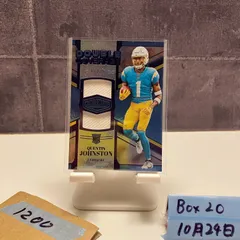 2023 Panini Plates & Patches Quentin Johnston 11/25 Los Angeles Chargers Double Coverage ジャージ RC ルーキー Rookie カード