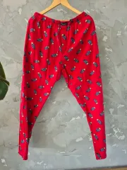 ポロラルフローレン クマ レッド コットン パンツ L