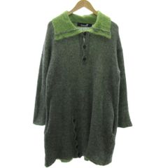 レオナール LEONARD カーディガン 長袖 Uネック 薄手 ストレッチ