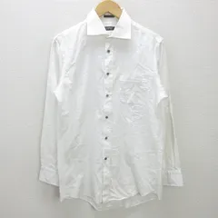 H■バーバリー ブラックレーベル/BURBERRY BLACK LABEL 長袖シャツ ワイシャツ【40】白/MENS■95【中古】