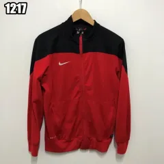 S NIKE バイカラー スウッシュ トレーナー ジップアップ ジャケット
