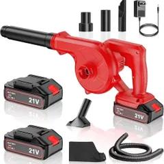 ブロワー 強力 洗車 ブロアー 充電式 風量調整 軽量 無段変速 大容量バッテリー2個搭載 大風量 風量3.5㎥/分 風速70m/s 風圧5.5kPa 回転数21,000/min コードレスブロワー 吹き飛ばしと集塵1台2役 互換マキタ