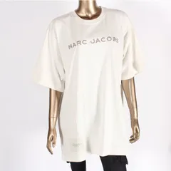 MARC JACOBS マークジェイコブス THE BIG T-SHIRT Tシャツ C602C06PF21 177 オフホワイト ロゴ刺繍 オーバーサイズ 半袖 クルーネック トップス レディース ユニセックス【新品・本物】売れ筋