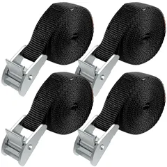 荷締機 自動車ベルト 固定バンド 荷物 ベルト バイクベルト 梱包 結束バンド タイダウンベルト Lashing 固定ベルト 多用途 荷締バンド Strap ラッシングベルト GS認証取得済み 破断200KG 地震対策グッズ 3Mx4本 荷締めベルト AWEL