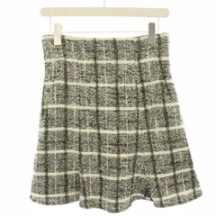 スナイデル SNIDEL キュロット ショートパンツ フレア ツイード 1 白 ホワイト 黒 ブラック /HN