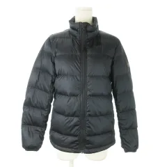 エーグル AIGLE ダウンジャケット スタンドカラー ジップアップ ロゴ アウトドア M 紺 ネイビー /AO19 ■GY17のサムネイル