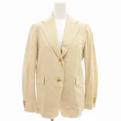 ドレステリア DRESSTERIOR テーラードジャケット シングル 2B センターベント 38 ベージュ /GV