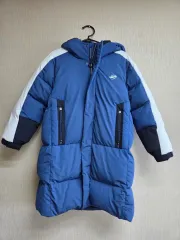 エスフィット ブルー ロングダウンジャケット 150