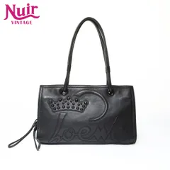 LOEWE ロエベ トートバッグ ショッパーバッグ ハンドバッグ ロゴ レザー　アナグラム【中古】