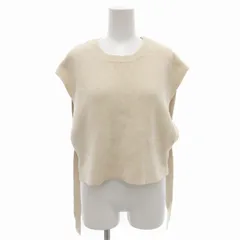 ジャーナルスタンダード JOURNAL STANDARD コットンニット セーター ノースリーブ クルーネック F オフホワイト /TI