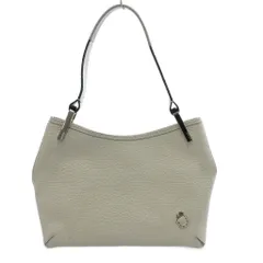 ペレボルサ PELLE BORSA ショルダーバッグ レザー 肩掛け 白 ホワイト /JS