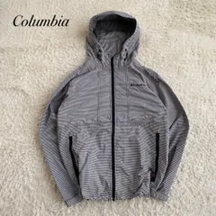 極美品！Columbia　コロンビア　マウンテンパーカー　フード　ジャケット　ギンガムチェック　テック系　y2k ドロー　サイズM