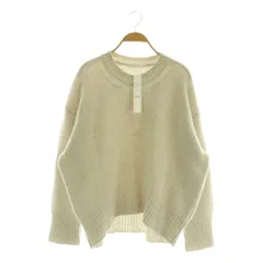 ギャルリーヴィー GALERIE VIE トゥモローランド 22AW ファインウール クルーネックプルオーバー ニット セーター 長袖 S オフホワイト /MY ■OS
