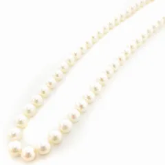 ネックレス パール 本真珠 シルバー 7mm クリームカラー /UO