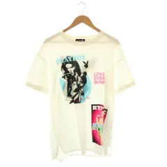 ヒステリックグラマー HYSTERIC GLAMOUR × プレイボーイ PLAYBOY プリントTシャツ カットソー F ホワイト マルチカラー /DO ■OS ■SH