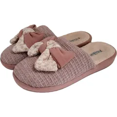 スリッパ ピンク レディース 女性 ルームシューズ かわいい リボン 冬用 ワッフル生地 あったか 室内履き 滑りにくい 抗菌 防臭 低反発 ふわふわ 軽量 来客用 おしゃれ 部屋履き 快適フィット