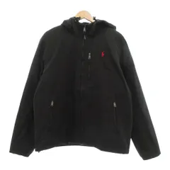ポロ ラルフローレン POLO RALPH LAUREN ダウンジャケット フード付き ポニー刺繍 M ブラック /UO