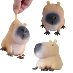 SESHIS カピバラ スクイーズ ストレス解消 おもちゃ リラックス 癒しグッズ おもしろ雑貨 (3個セット) [3個セット]
