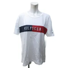 トミーヒルフィガー TOMMY HILFIGER Tシャツ カットソー 半袖 ロゴプリント 現行モデル コットン 白 ホワイト 大きいサイズ XLサイズ 1206