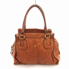 サザビー SAZABY ハンドバッグ トート 皮革 レザー 茶 ブラウン /UO