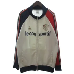 ルコックスポルティフ le coq sportif トラックジャケット ジャージ オフホワイト 紺 赤 2L 大きいサイズ