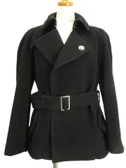ブラックコムデギャルソン BLACK COMME des GARCONS ウール ハーフ コート XS ブラック 黒 アウター 上着 ジャケット トレンチのサムネイル