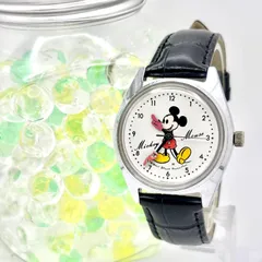 【稼働】SEIKO セイコー ディズニータイム ミッキーマウス メンズ 腕時計 シルバー 5000-7000 新品ベルト