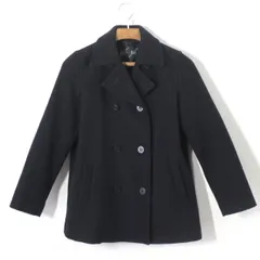 69【極美品】イーストボーイ ピーコート 7 ネイビー 紺 S スクールコート 通学 女子中学生 女子高校生 EASTBOY ★使用感少ない極美品★
