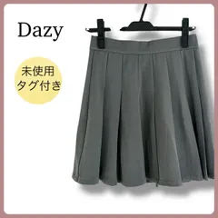 未使用タグ付き Dazy プリーツミニスカート グレー M レディース お出かけ