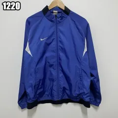 XL NIKE スウッシュ ブルーネイビー ウィンドブレーカー ジャケット